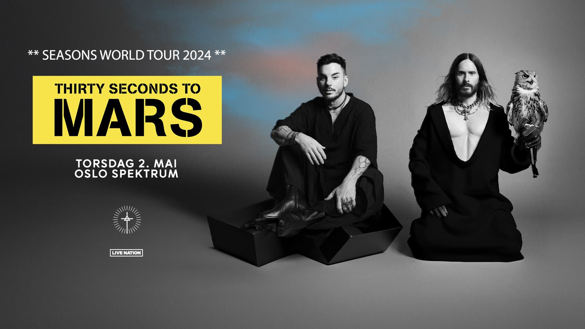 Legendary rock band Thirty Seconds to Mars - 2024 World Tour